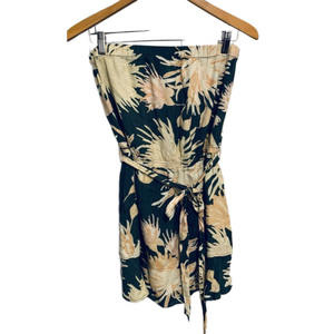 Anthropologie Cloth & Stone strapless hawaiian print Dress S